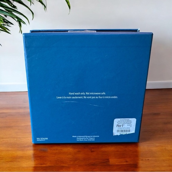 Pier 1 Appetizer Plates – Set of 4 Assorted Designs (6.3”) - Picture 6 of 7